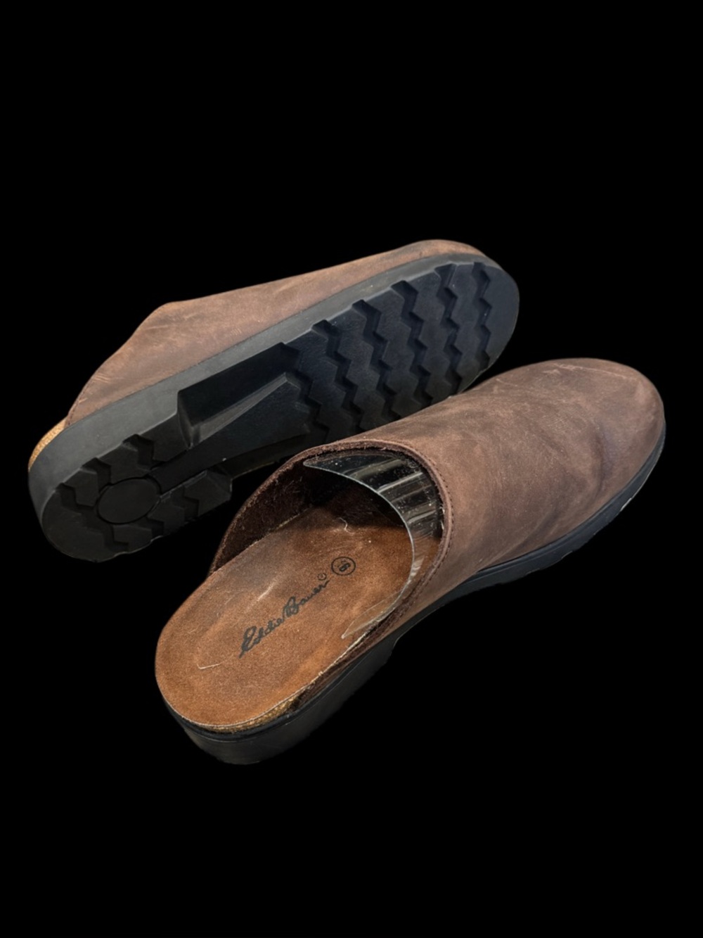 Eddie Bauer Brown Leather Slip-On Loafers - Picture 4 of 5